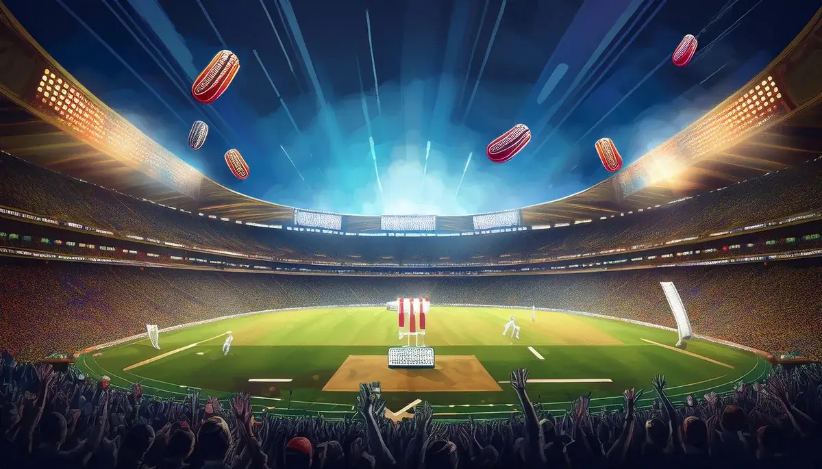 Floodlit cricket ground at night, the real home of Skyexchange rather than Sky1exchange